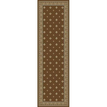 CONCORD GLOBAL TRADING Area Rugs, 3 Ft. 11 In. X 5 Ft. 5 In. Ankara Pin Dot - Brown 63084